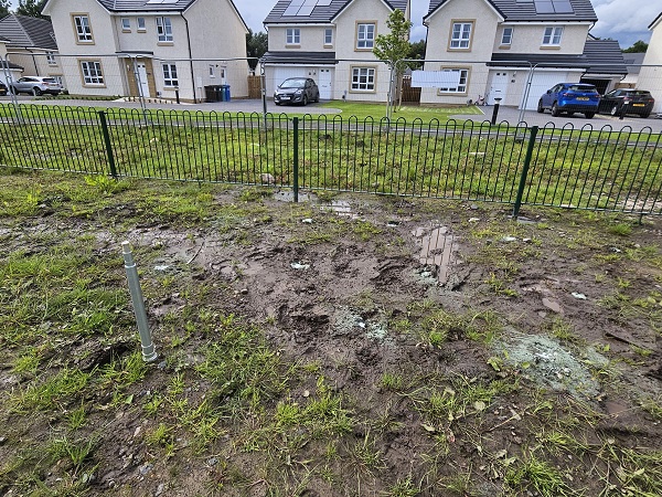 Mondo Verde Water Logging drainage solution at Barratt's play park